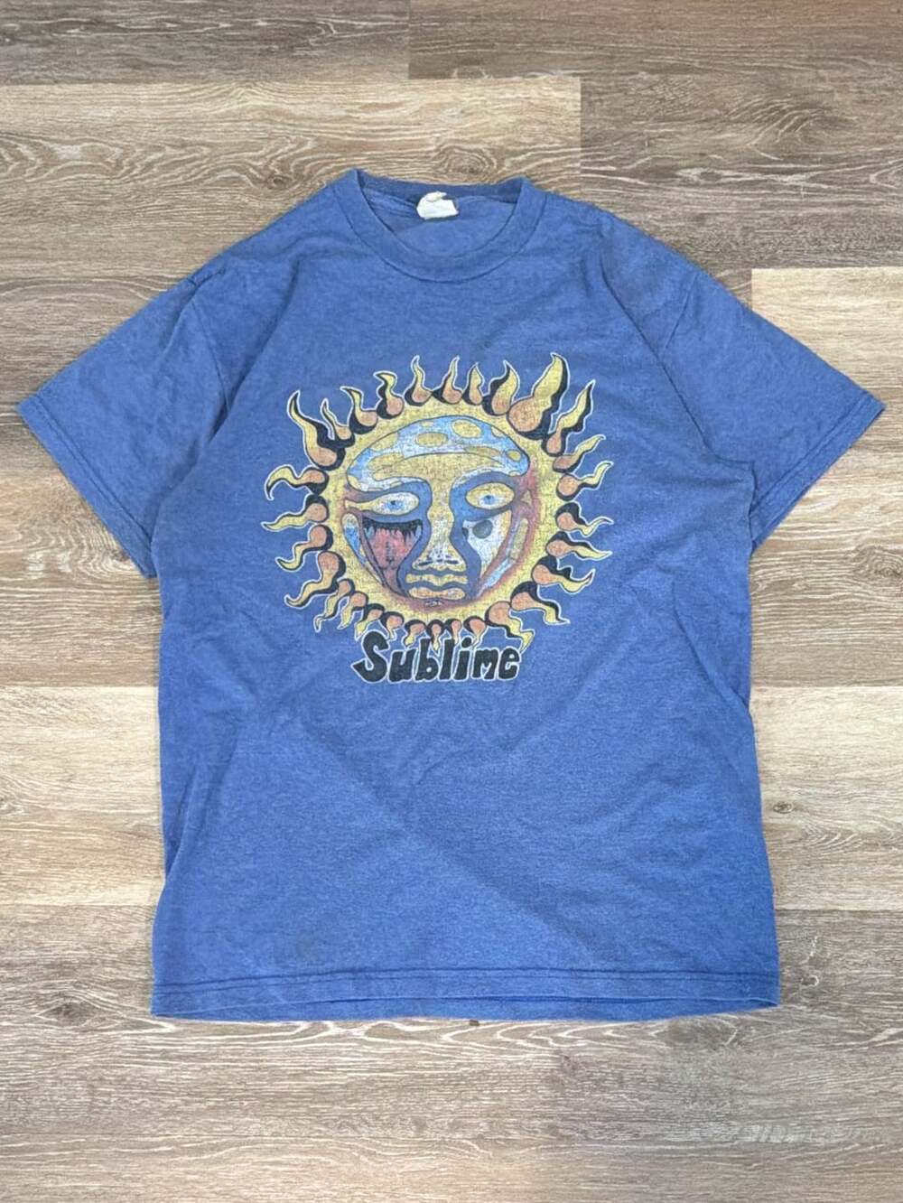 Sublime Sun T-Shirt Vintage Blue Graphic Band Tee